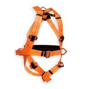 Arnes Anticaida completo PROMAXLINE con 3 puntos de sujecion, hombros y piernas regulables, cintura con faja lumbar ergometrica ART 212 - CERTIFICADO IRAM 3622-1