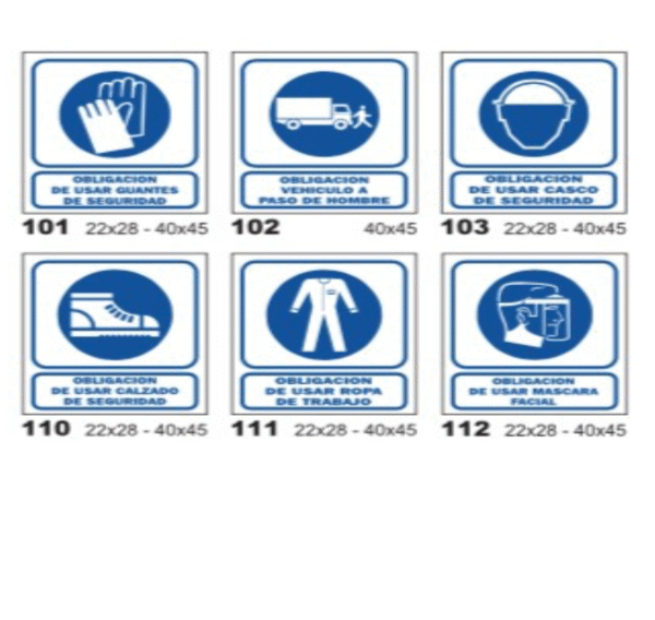 Cartel 22 x 28 cm  Alto Impacto, Leyendas Varias , Linea obligación.CARTEL 70X35 CM - CARTEL 70X35 CM - Constancia inspeccion OBRA - CABA GCBA