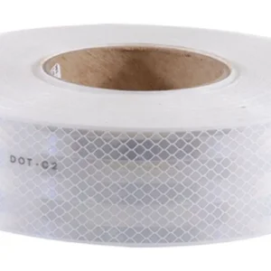 ROLLO CINTA REFLECTIVA VEHICULAR BLANCA 5 CM X 20 MTS