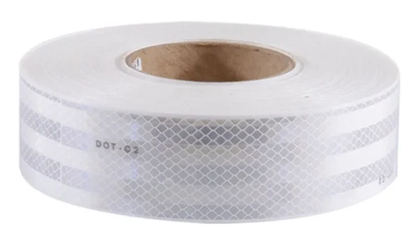 ROLLO CINTA REFLECTIVA VEHICULAR BLANCA 5 CM X 20 MTS