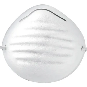 Mascarilla Conica LINEA PESADA para polvos descartable - Promaxline - Presentacion caja por 50 unidades- Con ajuste nasal y elastico